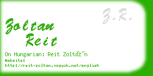 zoltan reit business card